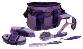 6 Piece Soft Grip Grooming Kit Tote