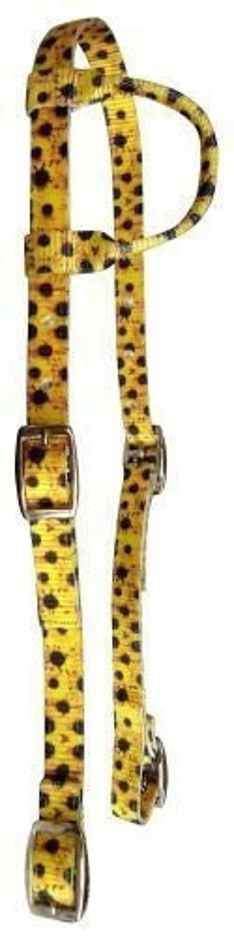 Adjustable Nylon One Ear Headstall w/ Sunflower Print Design