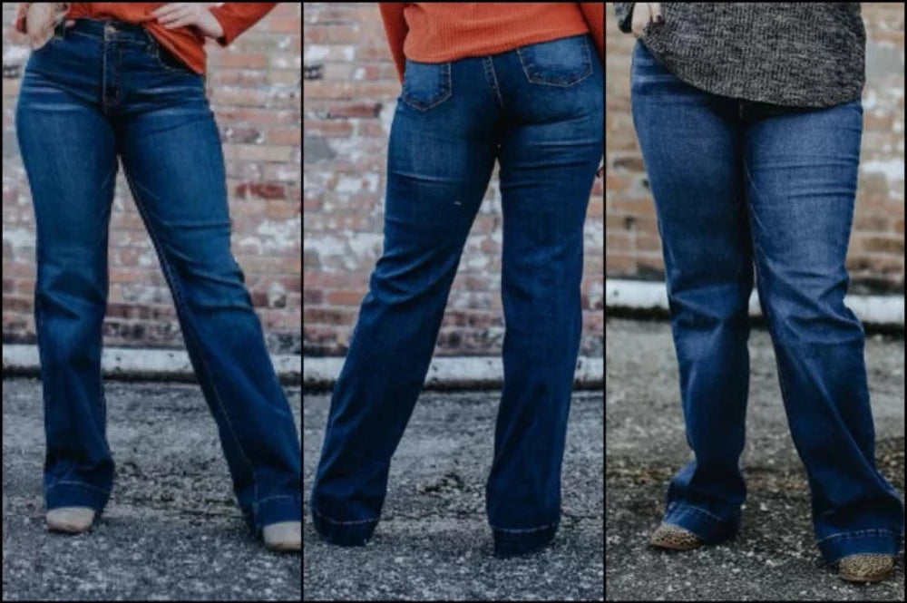 Lucky & Blessed Mid Rise Trouser Jeans