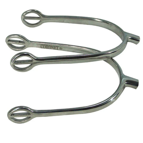 Men's Coronet Prince Of Wales English Stainless Steel Spurs