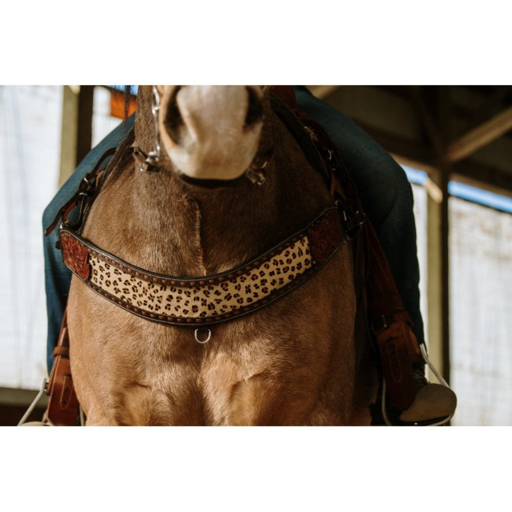 Schulz Equine "Wild Child" Leopard Print Tripping Collar