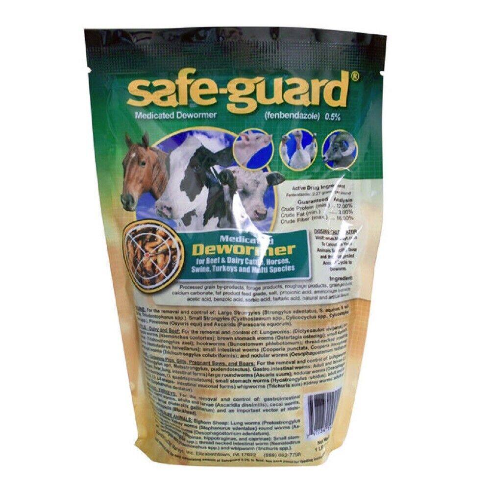 Safe-Guard 0.5% Multi-Species Dewormer Pellets 1 lb.