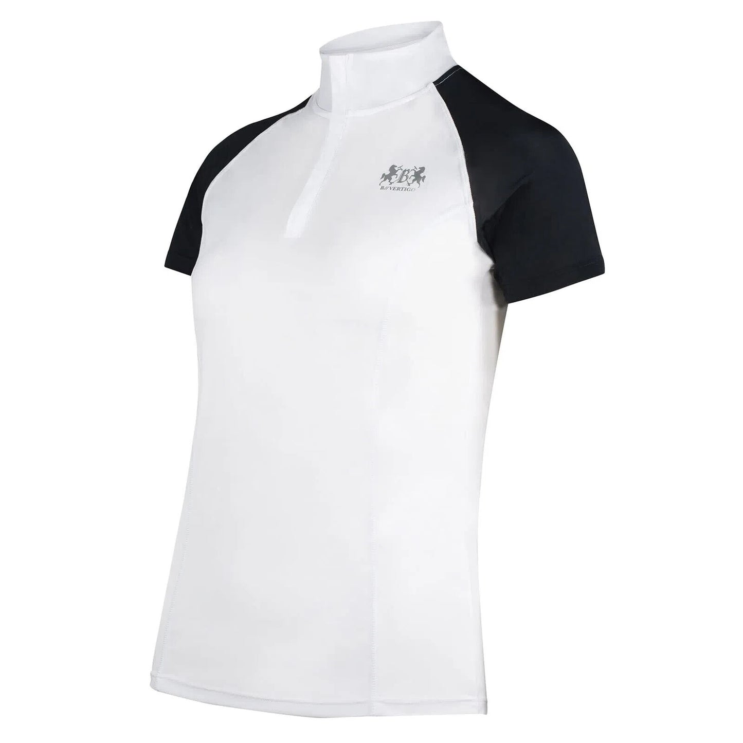 Horze B Vertigo Women's White w/ Black Iris English Show Shirt