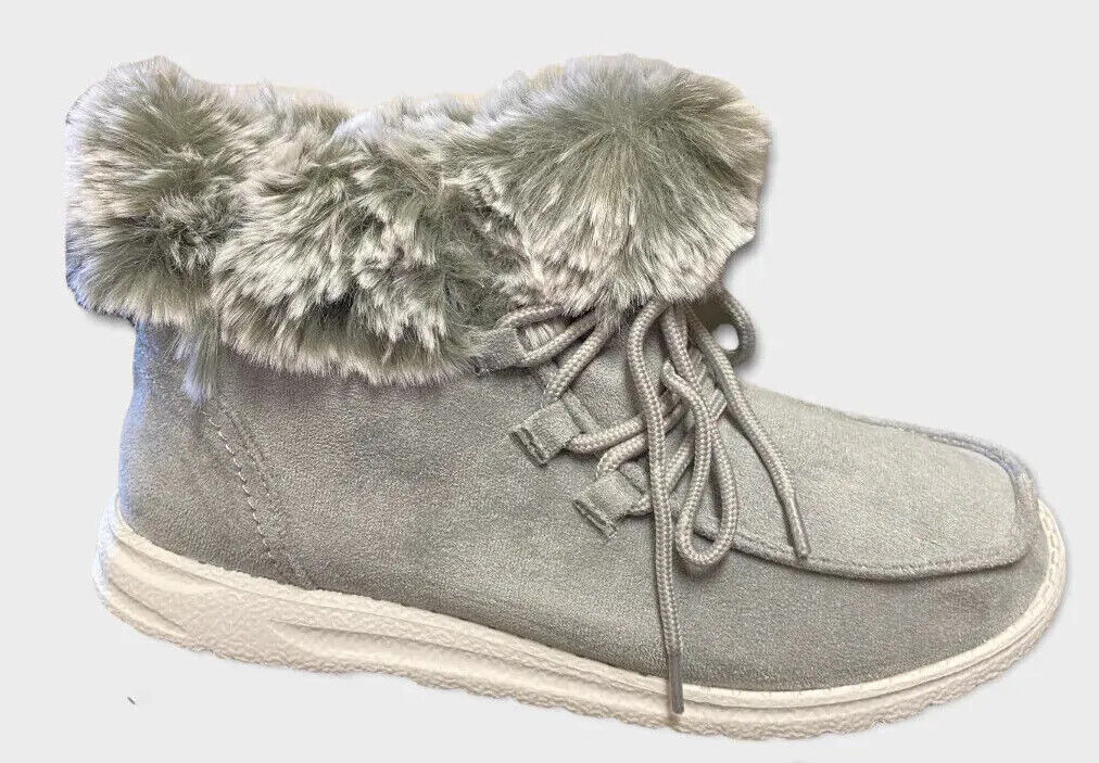 Women's Gypsy Jazz Fuzzy 'Farren' Slip-on Boots Shoes