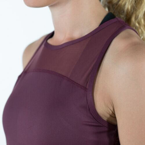 Horze Women's BURGUNDY 'EMMA' SPORT TANK TOP shirt Racer back