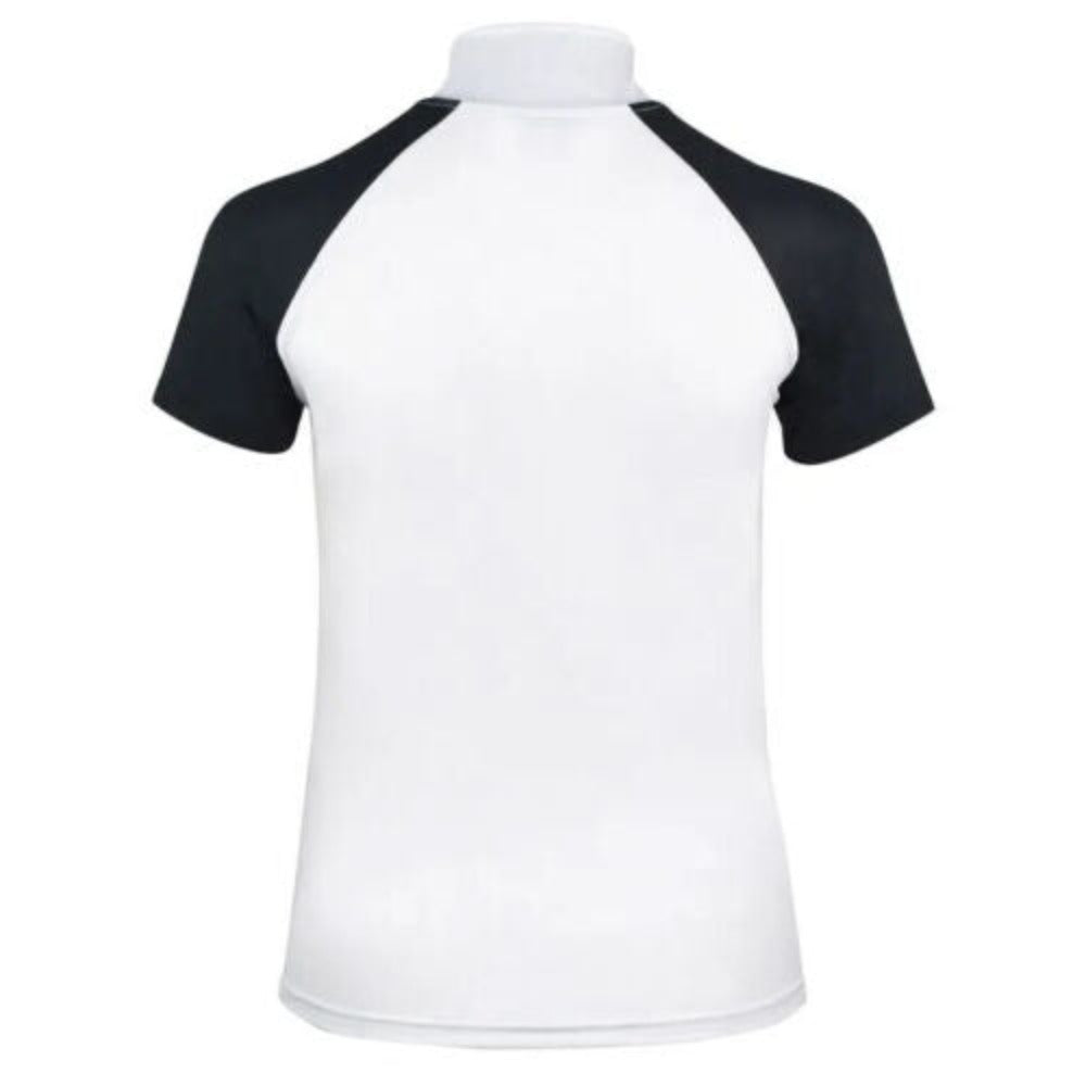 Horze B Vertigo Women's White w/ Black Iris English Show Shirt