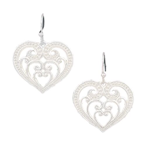 Montana Silversmiths Silver Blooming Hearts Earrings