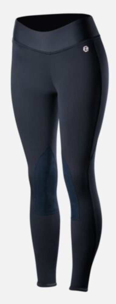 Women's Horze Dark Blue Fleece Lined Winter Riding Tights