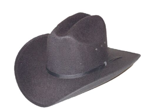 Black Faux felt KIDS COWBOY HAT w/ Elastic Band