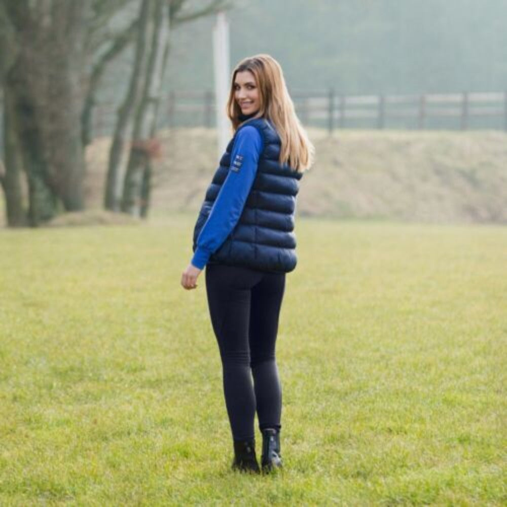 Women's Horze Dark Blue Fleece Lined Winter Riding Tights