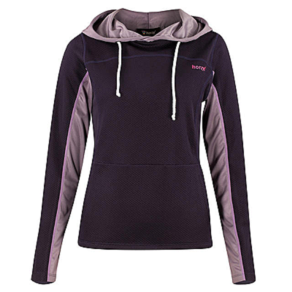 Horze Women's Purple Luanna Hooded Sweatshirt Hoodie w/ Zipper Pockets