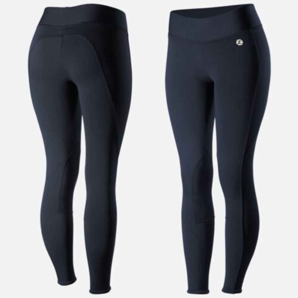 Women's Horze Dark Blue Fleece Lined Winter Riding Tights