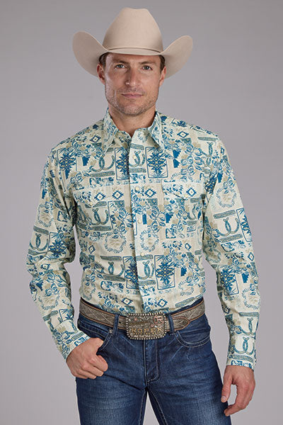 Roper Men's Tropical Resort Long Sleeve