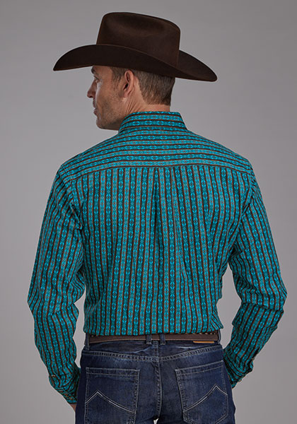 Men's Roper Micro Aztec Button Up