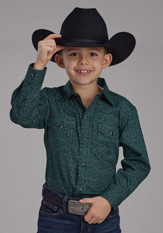 Boy's Roper Vintage Paisley Western Shirt