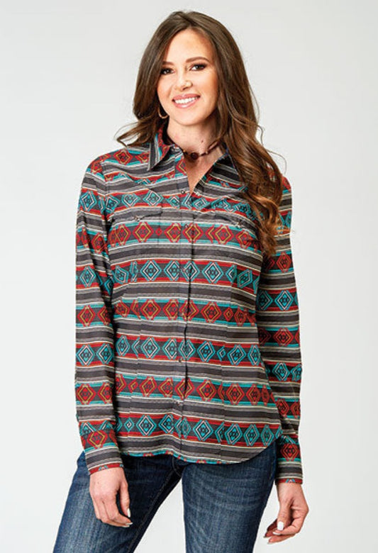 Women's Roper Aztec Stripe Western Shirt