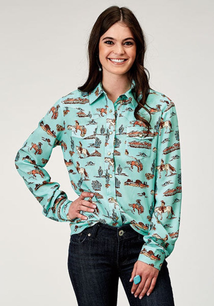 Women's Roper Desert Print Western Shirt