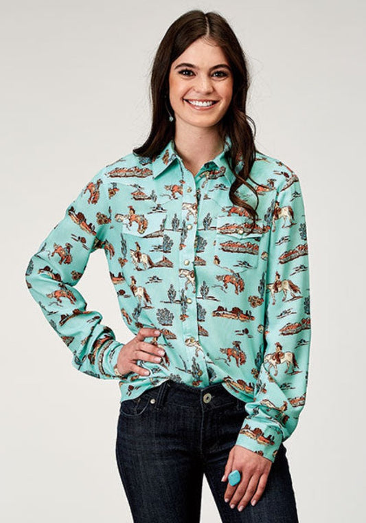 Women's Roper Desert Print Western Shirt