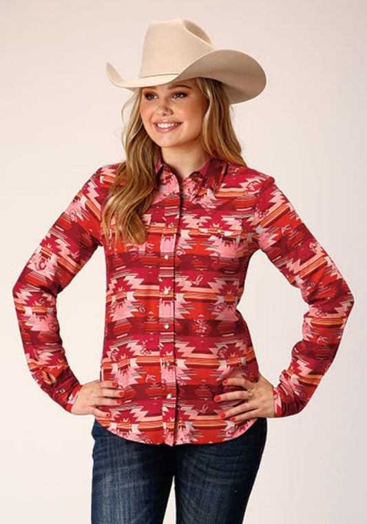 Women's Roper Aztec Western Blouse Shirt