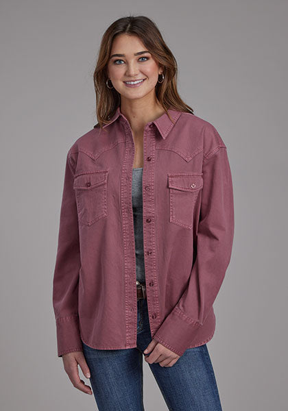 Roper Oversized Cotton Shirt Jacket