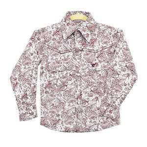 Boy's Cowboy Hardware Paisley Western Shirt