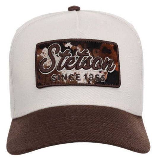 Stetson Trucker Ball Cap Hair on Hide Patch