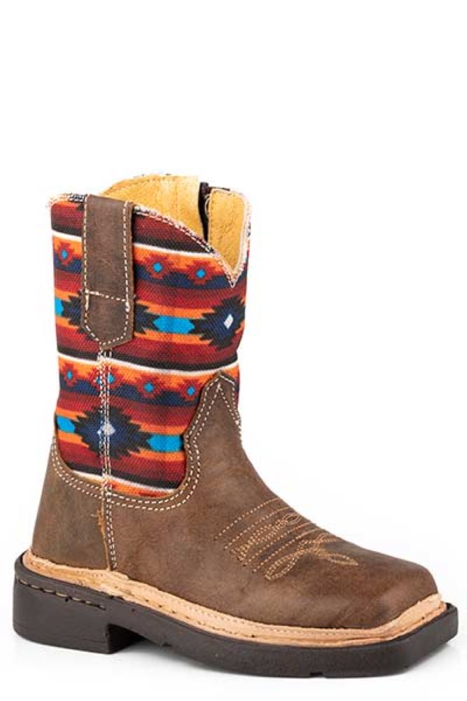 Youth Childs Roper Aztec Cowboy Boots