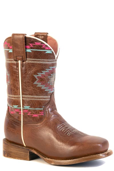 LITTLE KIDS FOOTWEAR WAXY BROWN LEATHER VAMP & SHAFT