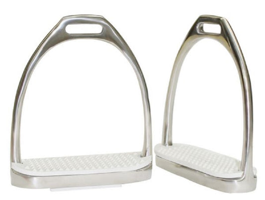 4" English Irons w/ White rubber tread
