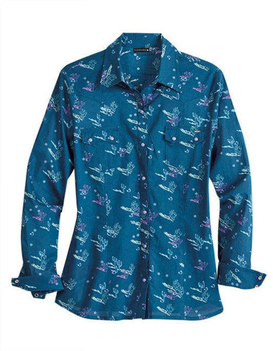 Women's Tin Haul Cactus Print Western Shirt