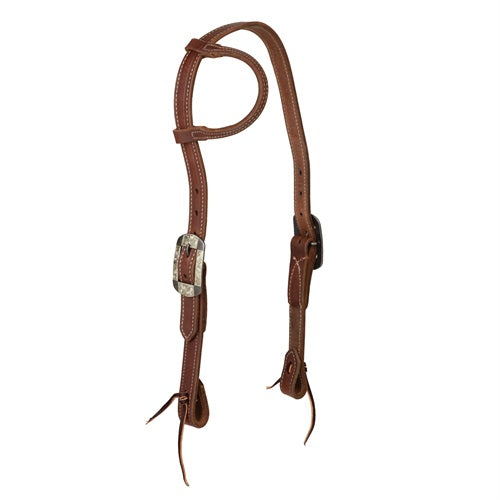 Weaver Leather Contoured Sliding Ear Headstall 1"