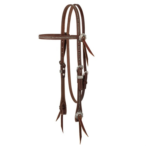 Western Leather Browband Headstall, Stockman