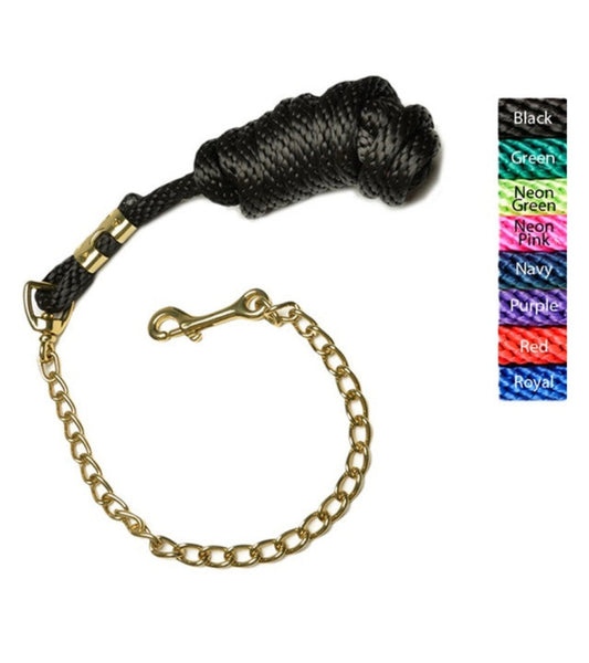 Premium Poly Lead Rope With Chain