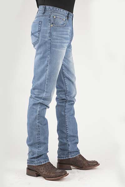 Men's Stetson Light Wash Straight Leg Jeans