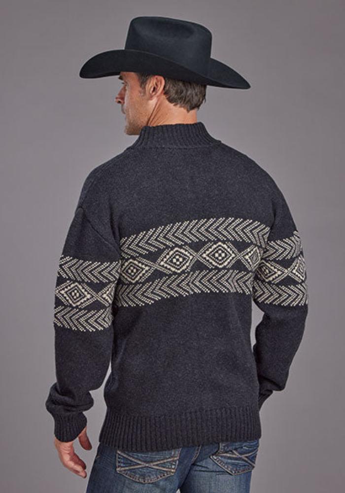 Men's Stetson Aztec Border Cardigan Sweater