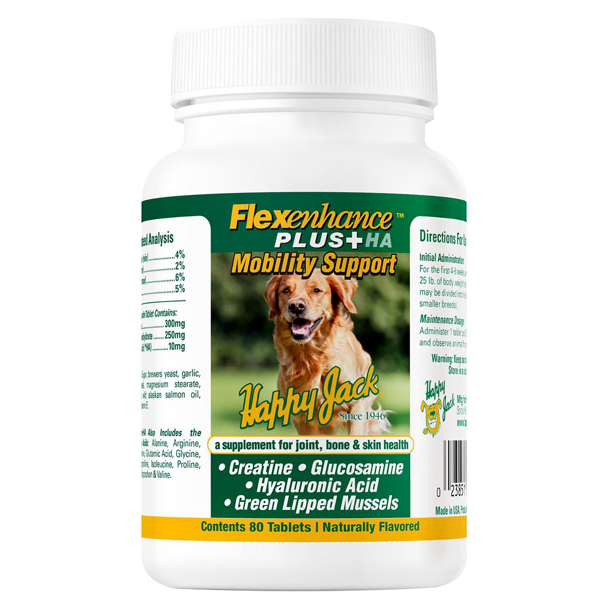 Flexenhance Plus + HA Mobility Supplement for Dogs 80 Tablets