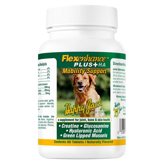 Flexenhance Plus + HA Mobility Supplement for Dogs 80 Tablets