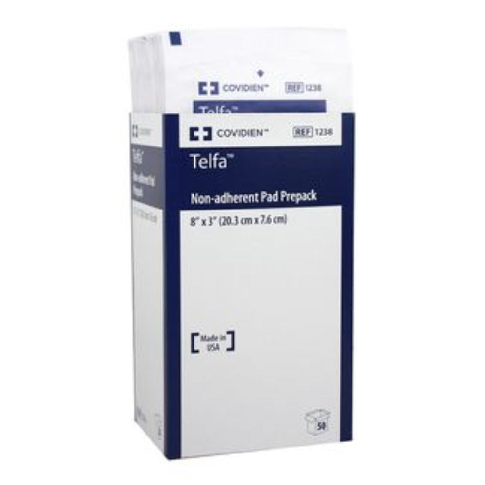 8" x 3" Telfa Non-Adherent Dressing Bandaging, 50 ct.