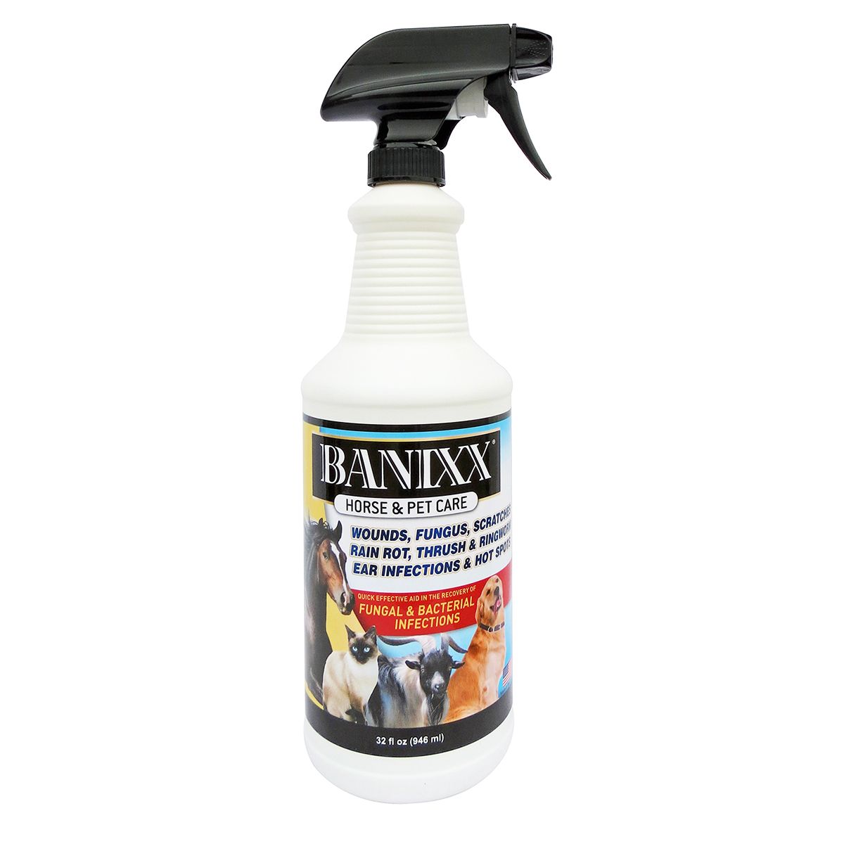 Banixx Horse & Pet Care for Fungal & Bacterial Infections 32 oz.