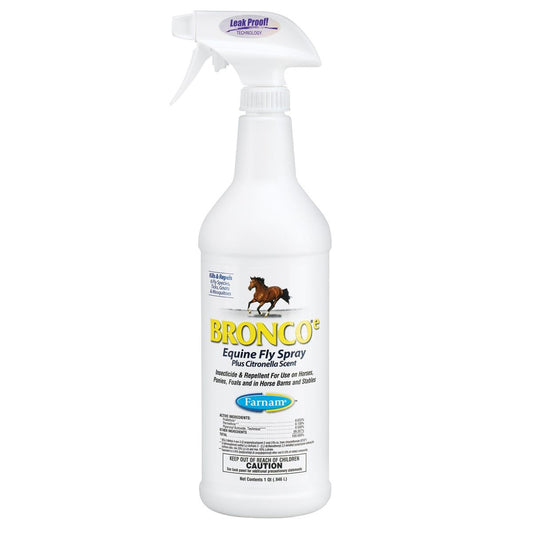 Bronco - e Equine Fly Spray 32 oz. Quart Farnam