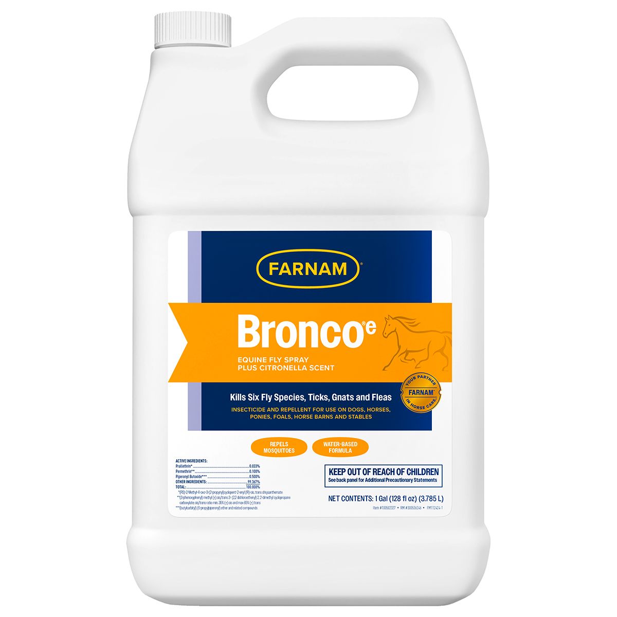 Bronco - e Equine Fly Spray Gallon Farnam