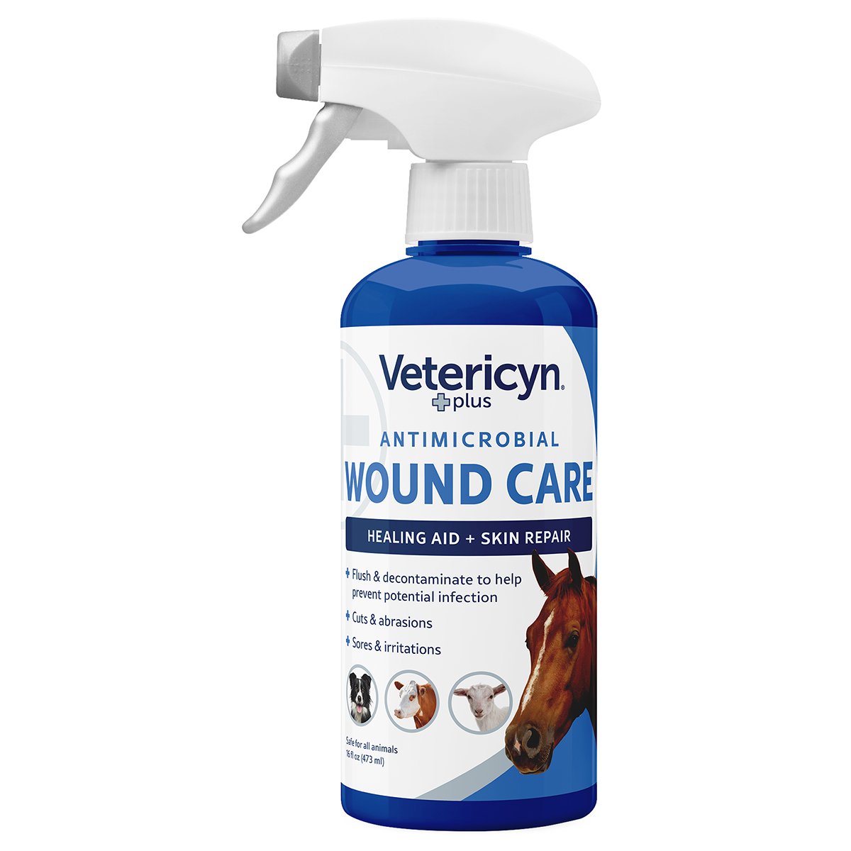 Vetericyn Plus Antimicrobial Wound & Skin Care Spray 16 oz