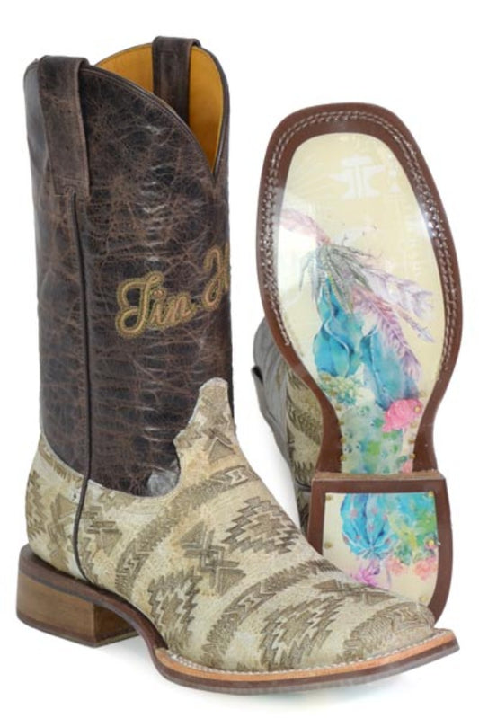 Women's Tin Haul 'Sign Of The Sun' Western Cowboy Boots