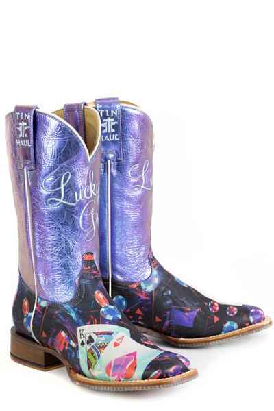 Tin Haul "Lady Luck" Square Toe Western Boot