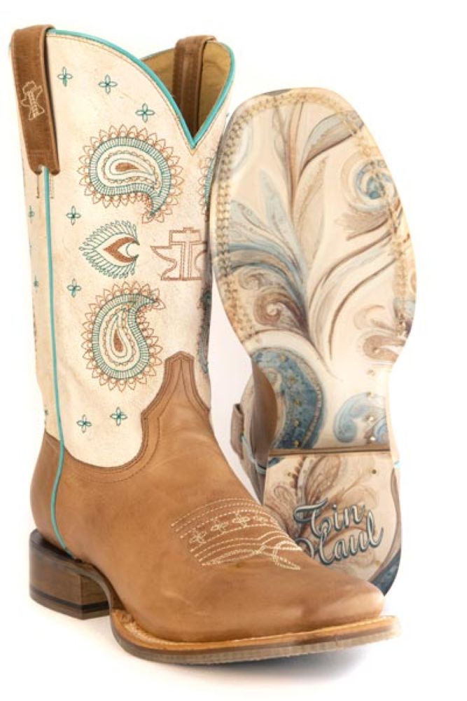 Tin Haul Women's Cowboy Boots Paisley Princess