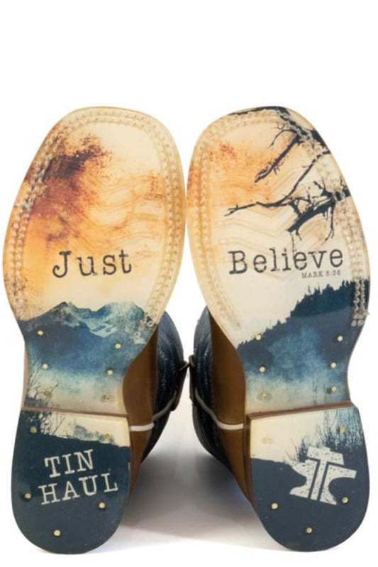 CRISS CROSS Square Toe TIN HAUL Cowboy Boots Kids Little & Big