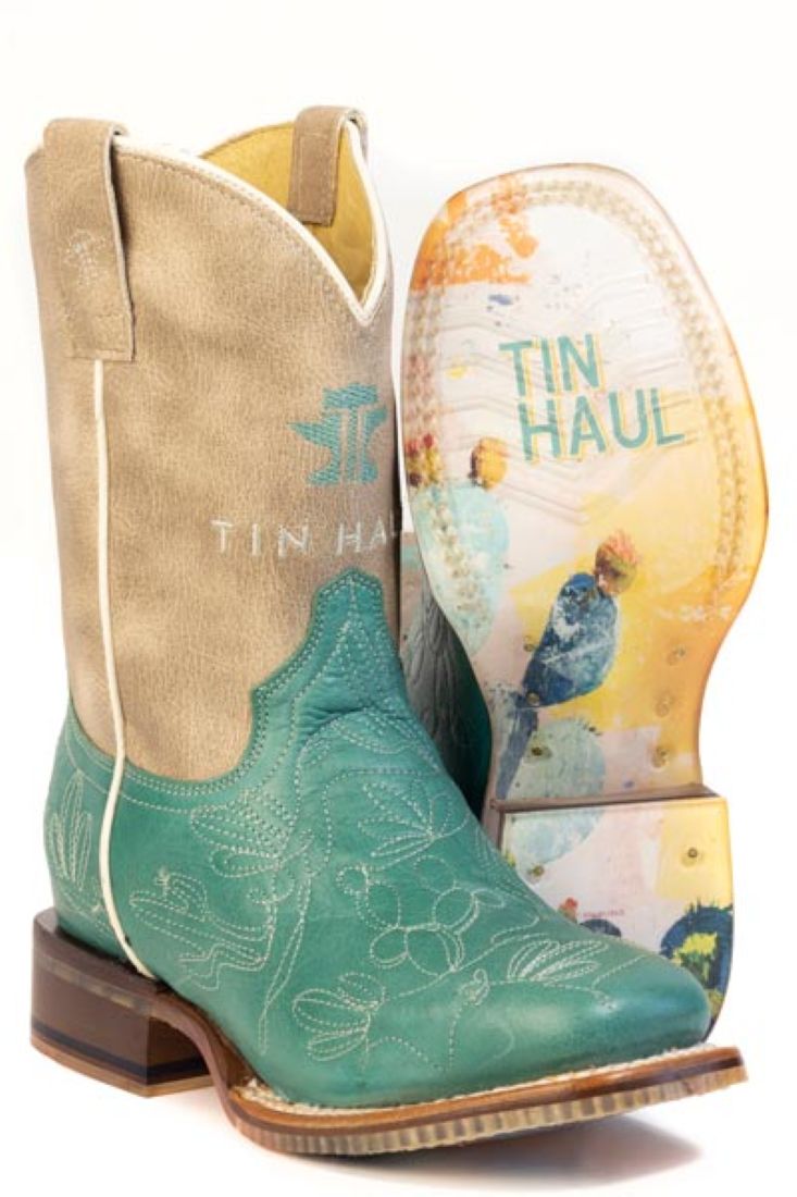 Tin Haul CACATILLOW / PRICKLY PEAR SOLE Youth Cowboy Boots