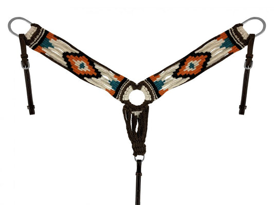Wool String Breast Collar w/ Navajo Design