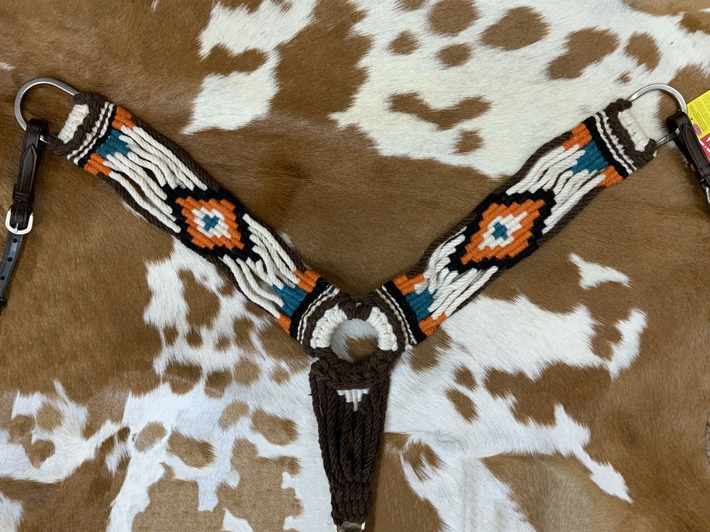 String Collars Wool String Breast Collar w/ Navajo Design – Tack N More