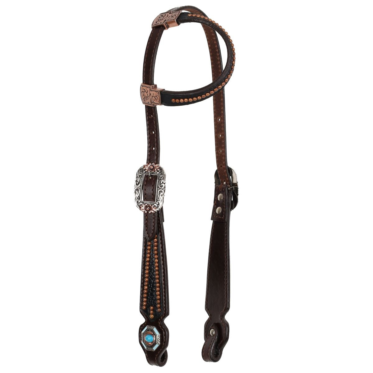 Showman Blackwater Gator 1 Ear Headstall Breastcollar